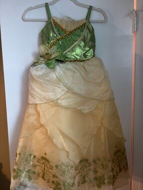 Girls Tiana Princess Costume Dress